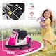 image 5 of AIYAPLAY Kids Bumper Car, Electric Ride-on, 6V 360-Degree Spin Waltzer Car with Dual Motors, Music and Horn for Kids Ages 3-8 Years | Pink