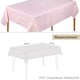 image 2 of Checkered Rectangular Tablecloth, PVC Plastic Table Cover - 137x180cm