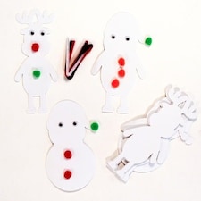 Christmas Craft Foam Characters - Pack of 9
