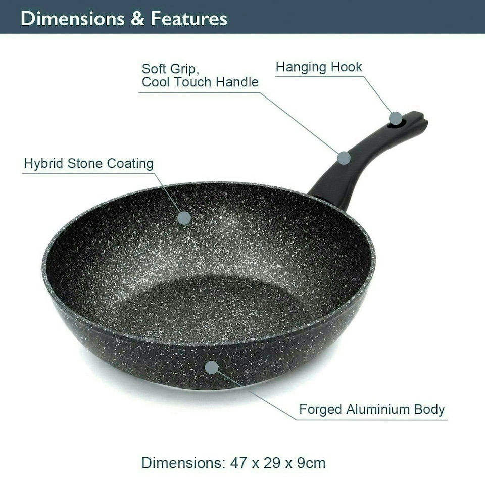 image 1 of Blackmoor 66160 Classic 28cm Non-Stick Induction Wok