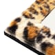 image 3 of Contemporary Designer Fluffy Leopard Print 5 x 7 Free Standing Picture Frame | Orange | 5" x 7"