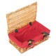 image 4 of 34cm Packaging Wicker Picnic Basket with Lining | Red | Red | One Size