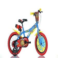 Dino Pinocchio Kids 16" Wheel Bike - Blue/Red/Yellow