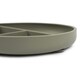 image 4 of Tiny Dining Baby Divided Silicone Suction Plate - Silver Sage Green