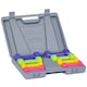 image 1 of HOMCOM 10kg Colourful Dumbbell Weights Set Home Exercising Toning w/ Case Gym
