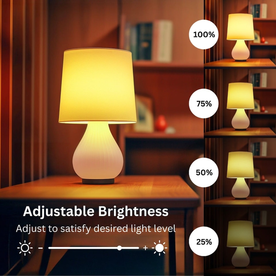 image 1 of Omniance Rechargeable Wireless LED Light with Remote | White