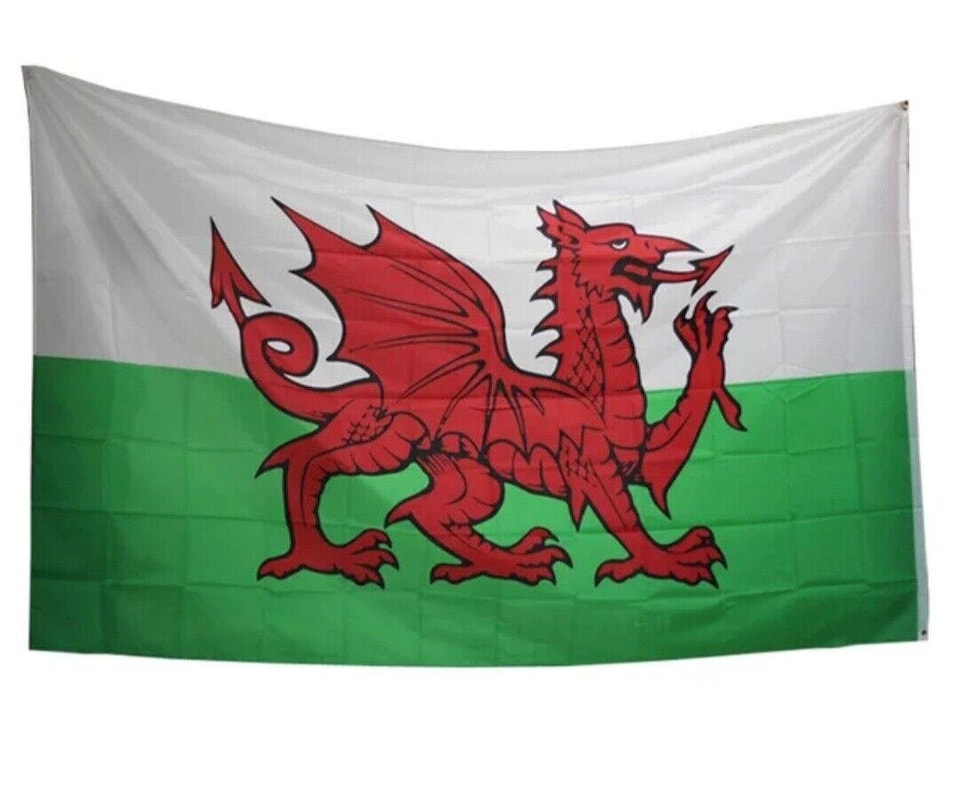 image 1 of 8 X 5ft Welsh National Flags Events Decorationsor | Multi