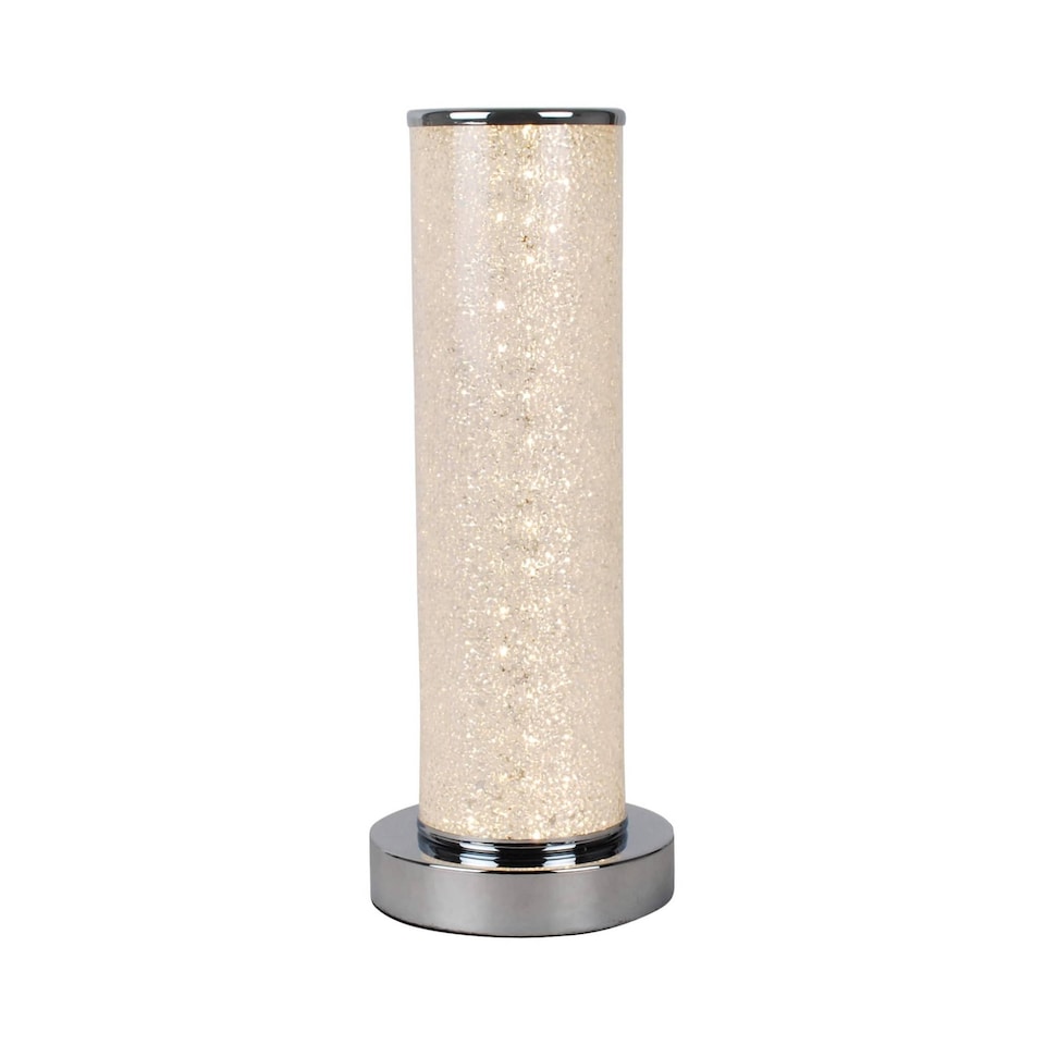 Daria LED Silver Sparkle Table Lamp