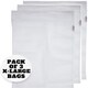 image 1 of 3 x Extra Large Size Net Washing Bags for Laundry with Strong Zip – 75cms x 50cms ( 29" x 20" ) White