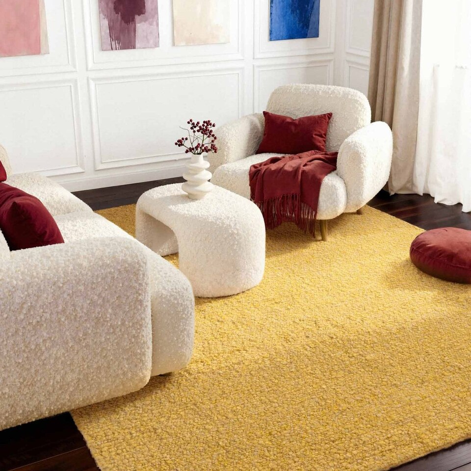image 1 of Ted Baker Portobello Handwoven Soft Plain Living Room Rug