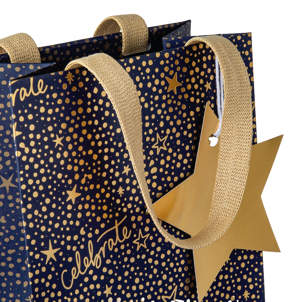 image 1 of Hallmark Pack Of 3 Bottle Bags - Stars And Celebrate Design