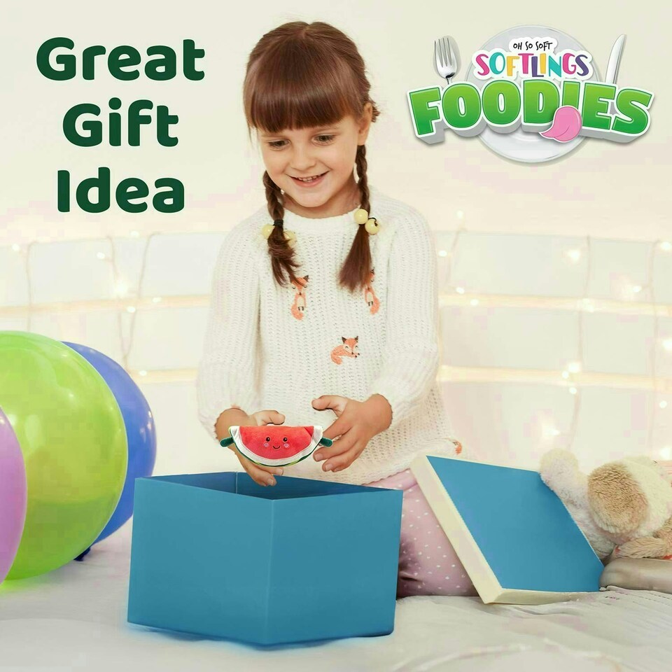 image 1 of Watermelon Soft Toy Food Themed Cute Plush Cuddly Soft Fluffy 16cm Red