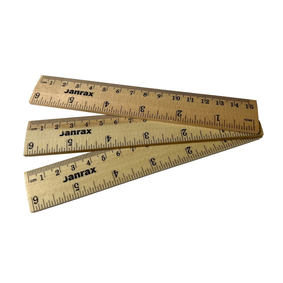 image 1 of 15cm Wooden Ruler by Janrax