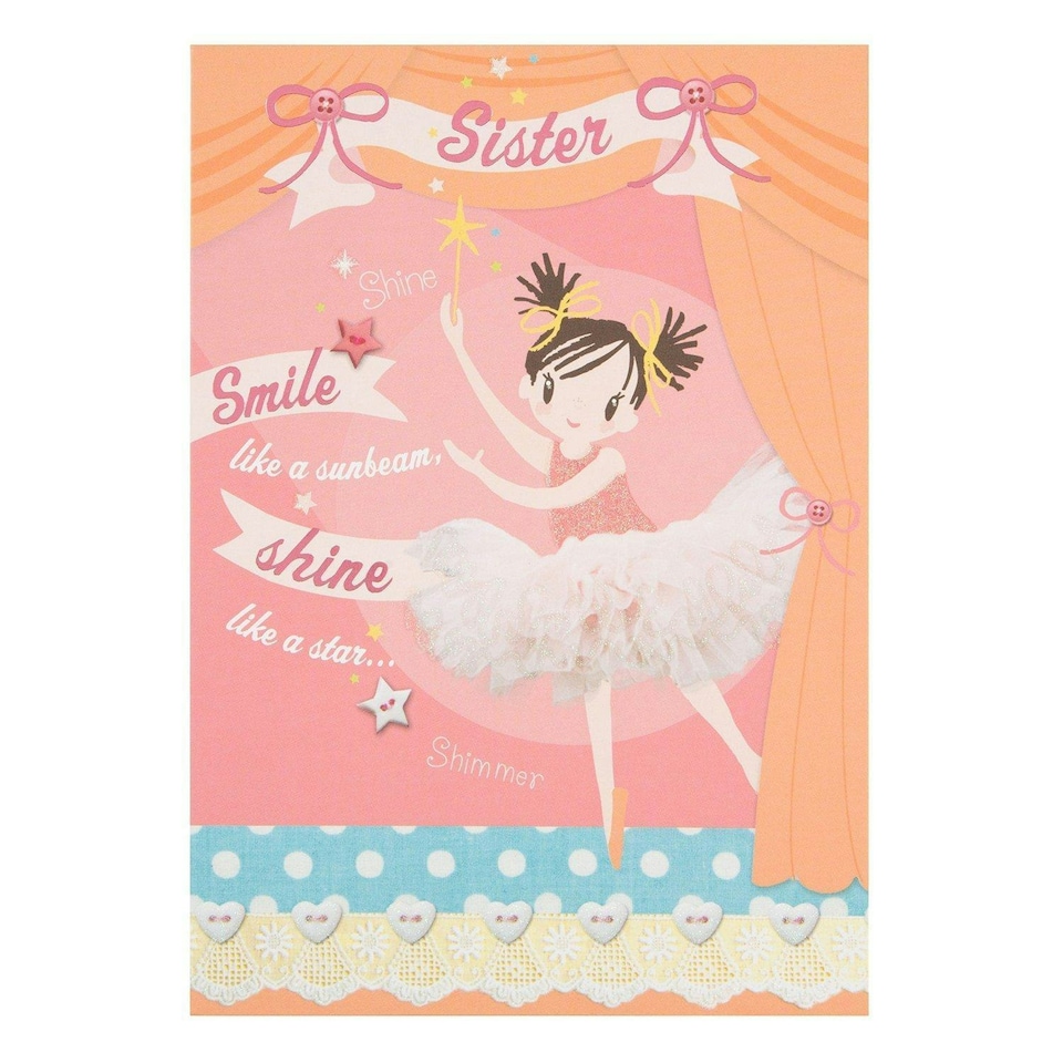 image 1 of Hallmark Birthday Sister Juvenile Birthday Card Medium