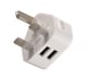 image 5 of Daewoo 2.1A Dual USB Mains Charger Plug Adaptor White
