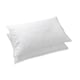 image 3 of Quilted Pillow Protectors 2PK Soft Touch Microfibre Protector Zippered Closing White