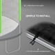image 6 of SPORTNOW 8ft Trampoline Net Replacement with 6 Plastic Pole Covers, Weather-Resistant Trampoline Netting Replacement with Zipped Entrance, Poles Not Included