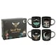 image 2 of Something Different Dark Forest Mug (Pack Of 4) - Black/Multicoloured - One Size