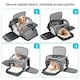 image 3 of Expandable Cat & Dog Carrier Bag - Airline Approved Pet Travel Bag with Mesh Windows - Soft-Sided Portable Cat Carrier