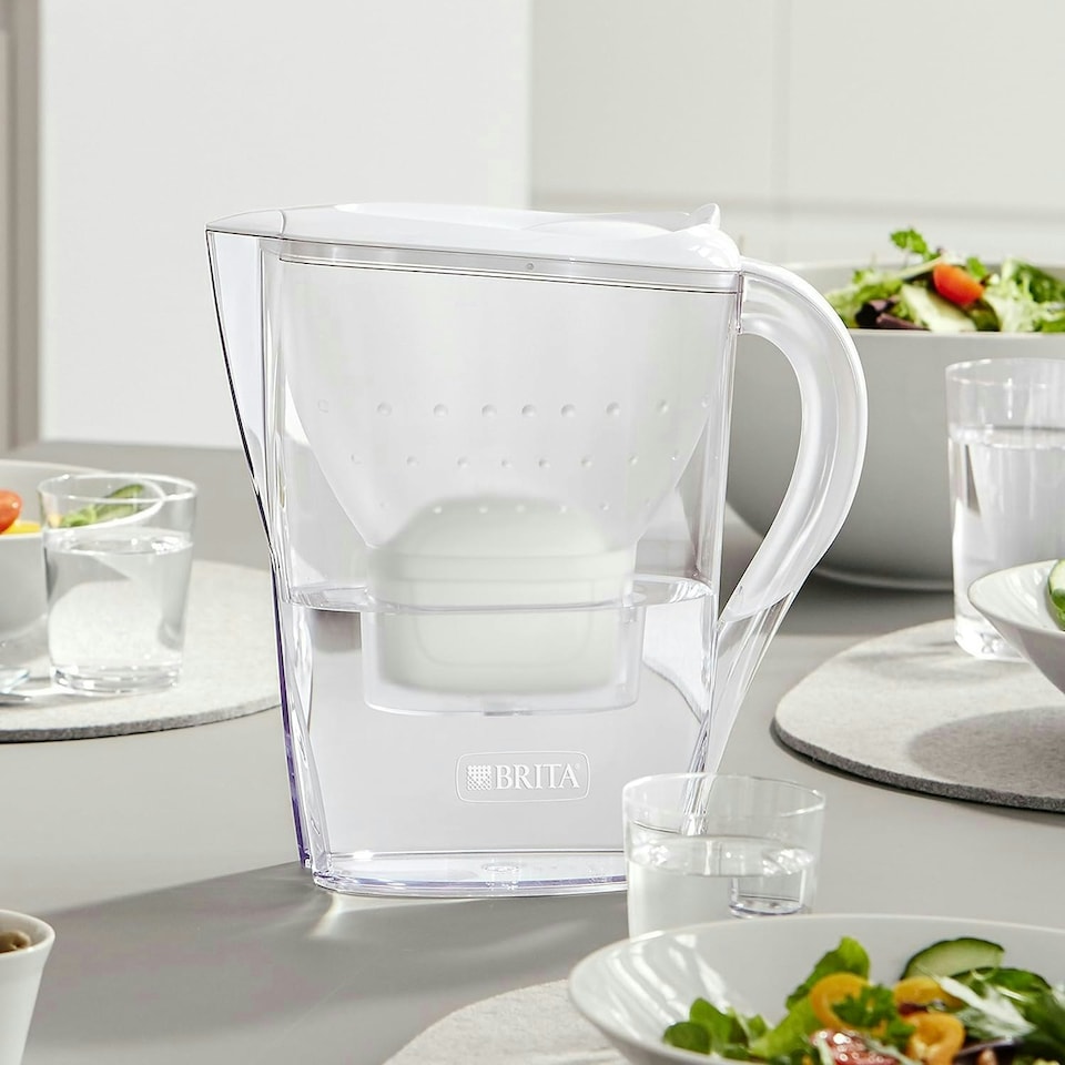 image 1 of BRITA Marella Water Filter Jug White (2.4L) Starter Pack incl. 3x MAXTRA PRO Pure Performance Cartridge
