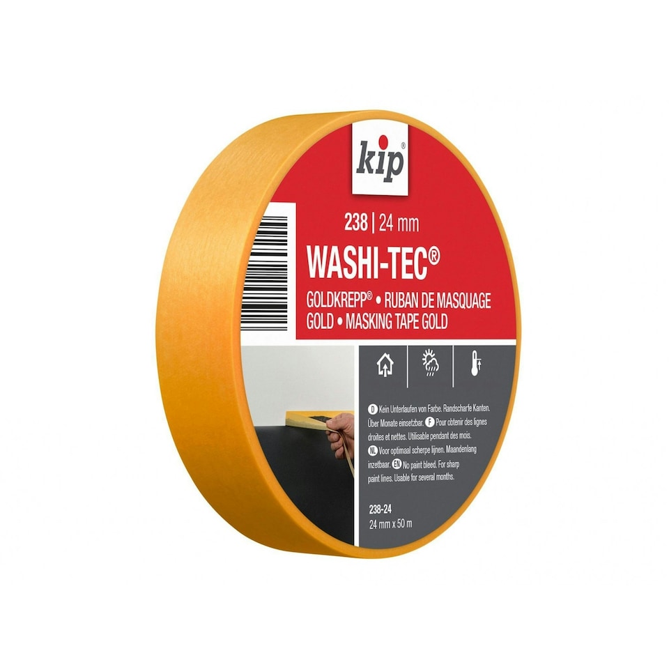 image 1 of Kip 238 Premium Washi-tec Masking Tape - Multi Colour - 24mm x 50m