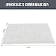 image 2 of Non Slip Bath Mat Water Absorbent Shower Mats Machine Washable Bathroom Rug, White | White
