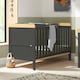 image 2 of Tutti Bambini Rio Cot Bed with Cot Top Changer & Mattress - Slate Grey/Oak
