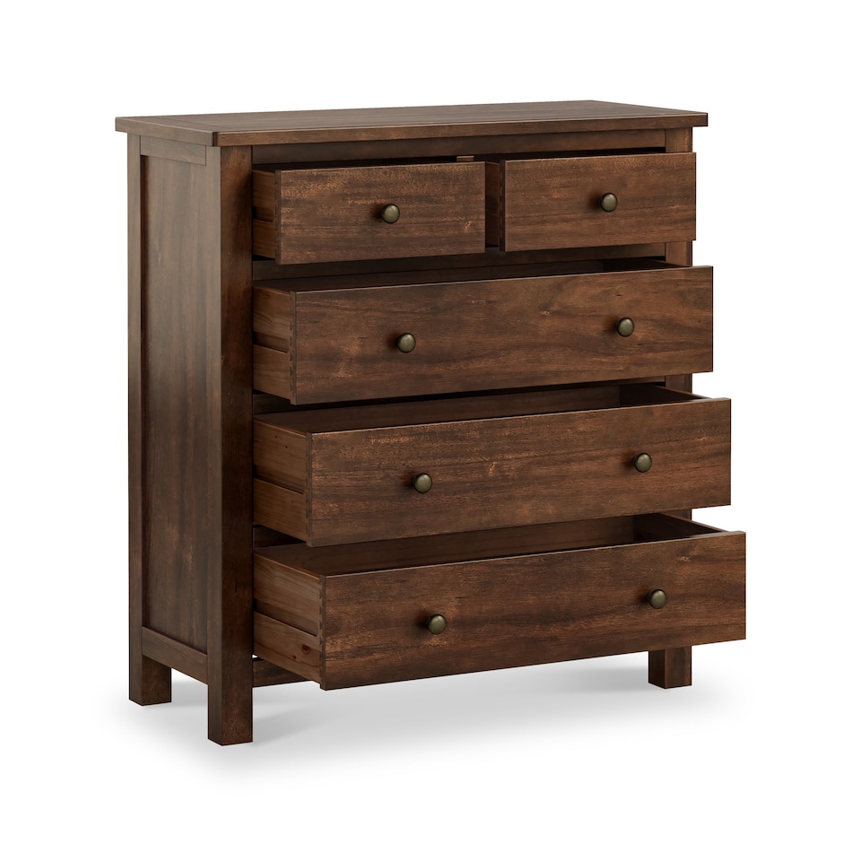 image 1 of Duchy Acacia 2 over 3 Chest of Drawers - Fully Assembled By Roseland Furniture