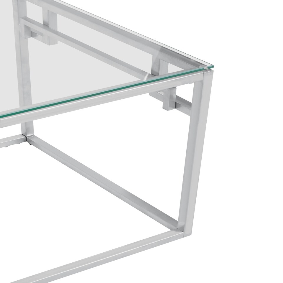 image 1 of Allure Silver Side Table | Silver