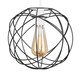 image 1 of ValueLights Rutherford Black Ceiling Pendant Light Shade & Bulb | Black