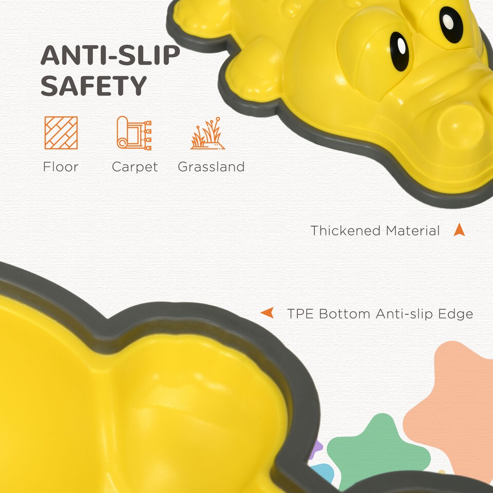 image 1 of ZONEKIZ 9PCs Kids Stepping Stones Sensory Toy w Anti-Slip Edge