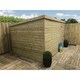 image 3 of 10 x 3 WINDOWLESS Garden Shed Pressure Treated T&G PENT Wooden Garden Shed + Single Door (10' x 3' / 10ft x 3ft) (10x3)