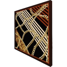 Chains & stripes (Picutre Frame) Brown | S