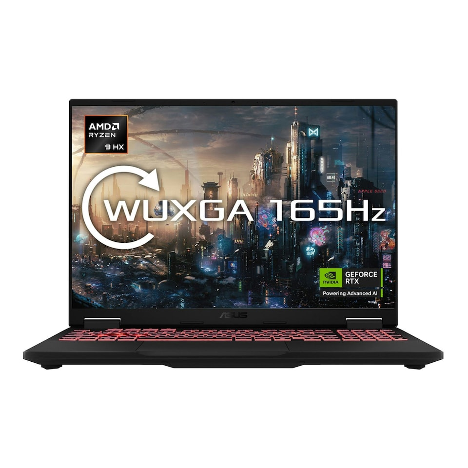 ASUS TUF Gaming A16 (2025) FA608PM-RV009W AMD Ryzen AI 9 8940HX 16GB RAM 1TB SSD RTX 5060 16" IPS WUXGA 165Hz Windows 11 Home Laptop - Grey - 90NR0MC1-M00120