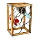 image 8 of KitchenCraft Wine Rack Wood Metal 6 Bottle