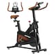 image 1 of SPORTNOW Quiet Stationary Exercise Bike with Adjustable Seat, Black