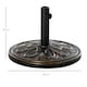 image 7 of Outsunny 13KG Round Parasol Base Heavy Duty Cement Stand Umbrella Holder Bronze