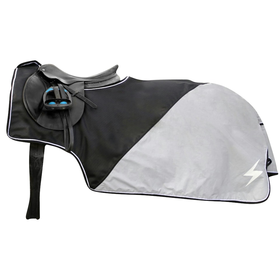 image 1 of Hy Silva Flash Waterproof Horse Exercise Sheet - Black/Silver - 5´