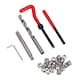 image 1 of M8 x 1.25mm Thread Tap Repair Cutter kit helicoil 15pc set damaged thread AN063