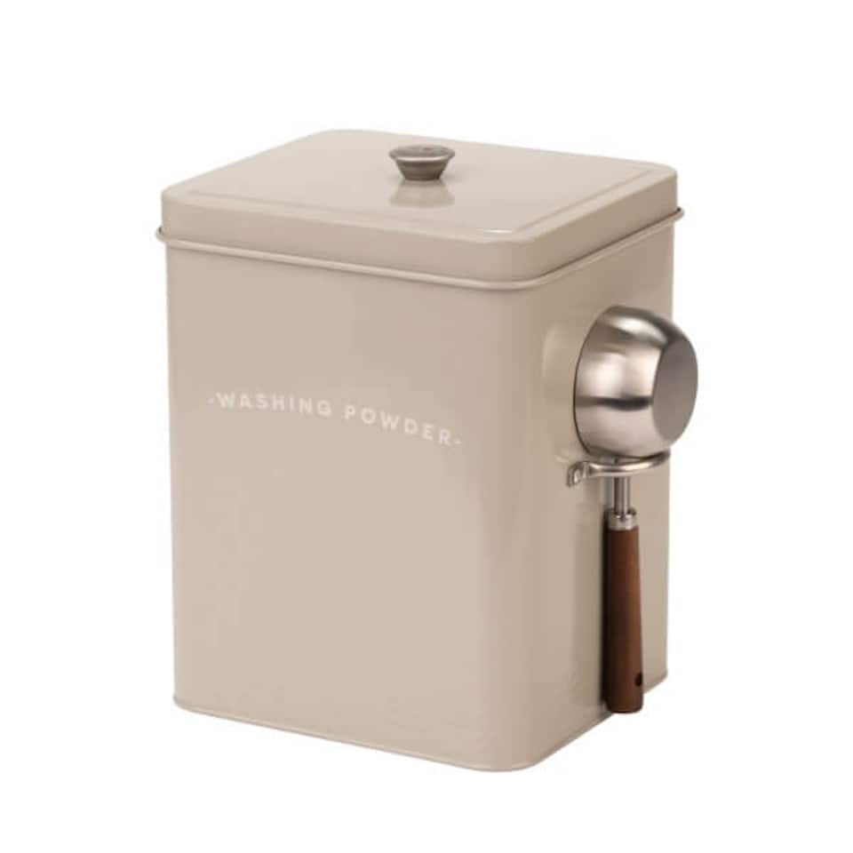 image 1 of Artisan Street Washing Powder Storage Tin Cream