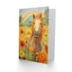 image 2 of Rainbow Boho Hippie Horse in Sunflower Field Birthday Card