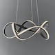 image 2 of Synergy LED Ceiling Pendant Textured Coffee & White Silicone
