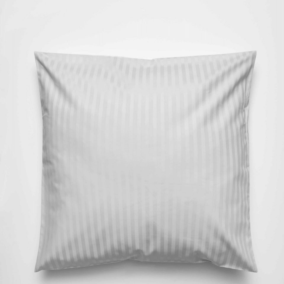 Belledorm 540 Thread Count Satin Stripe Continental Pillowcase - Platinum - One Size