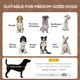 image 2 of PawHut 76cm Elevated Dog Bed Cooling Raised Pet Cot UV Protection Canopy Brown