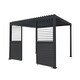 image 1 of Anthracite Aluminium Pergola With 2 x Shutter Panels - 3m x 3m