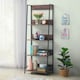 image 2 of Abbey Narrow Rustic Industrial Filling Cabinet Bookcase 4 Tier