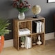 image 9 of Vida Designs Durham 2x2 Cube Storage Bookcase Display Unit, Dark Wood