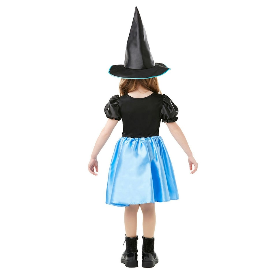 image 1 of Bristol Novelty Childrens/Kids Moonlight Witch Costume - Blue/Black - 3-4 Years 3