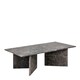 image 1 of Vega Coffee Table with Marron Marble Top 90cm