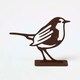 image 2 of Homescapes Steel Robin Fence Topper Brown